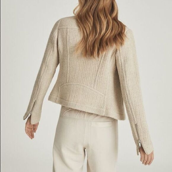 NWT Reiss Essie Cropped Boucle Tweed Jacket US 2 UK 6 - Picture 3 of 6